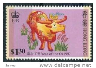 Hong-Kong 1997 Année Du Boeuf - Año Nuevo Chino