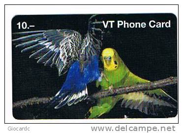SVIZZERA (SWITZERLAND) - VT (REMOTE) - UCCELLI (BIRDS: PARROTS)  FRSV 10    - USED -  RIF. 4158 - Parrots