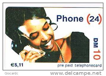 GERMANIA (GERMANY) - PHONE 24    (REMOTE) -  GIRL  -  USED - RIF. 5909 - GSM, Voorafbetaald & Herlaadbare Kaarten