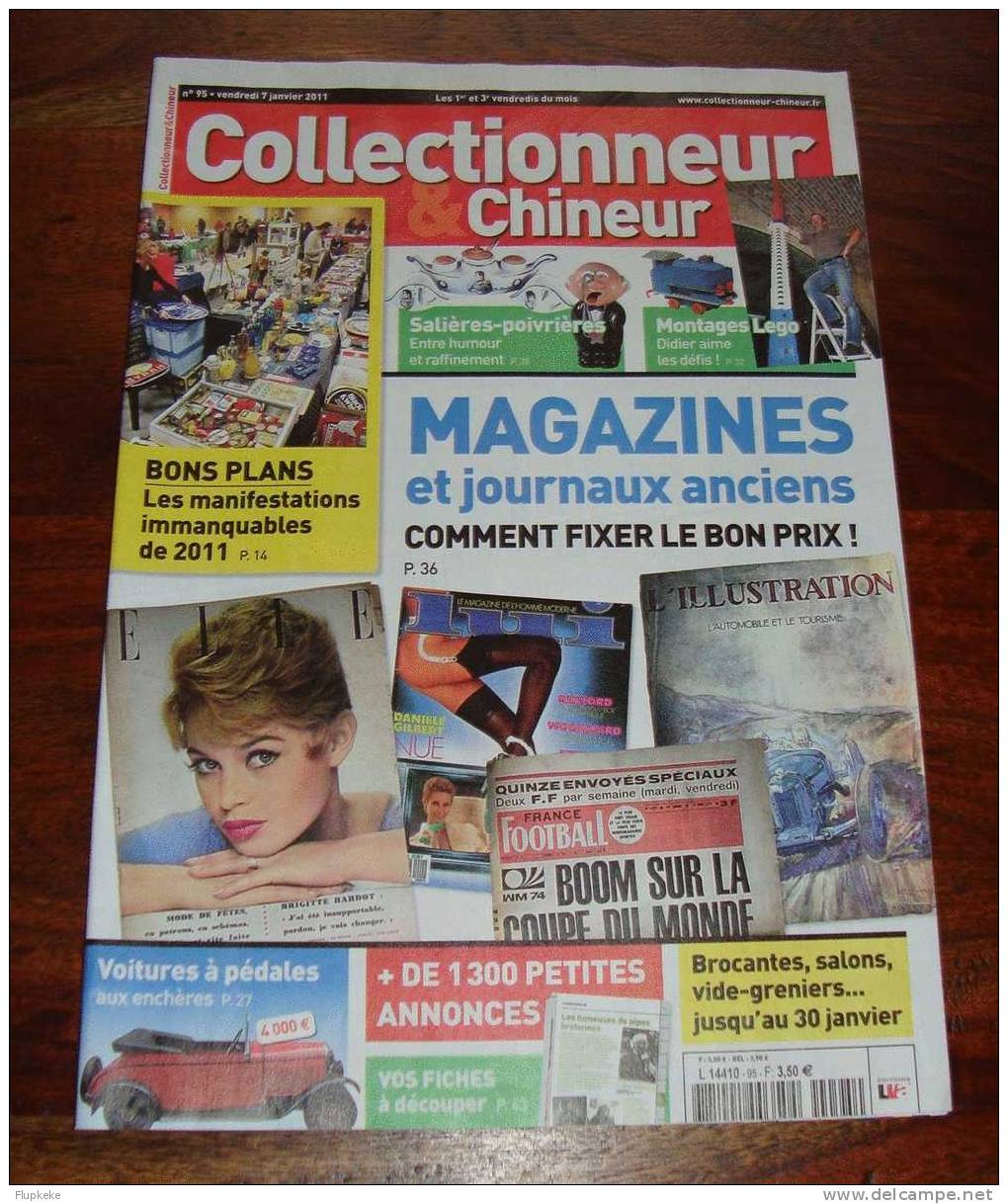 Collectionneur & Chineur 95 Janvier 2011 Magazines Et Journaux Anciens Voitures à Pédales - Brocantes & Collections
