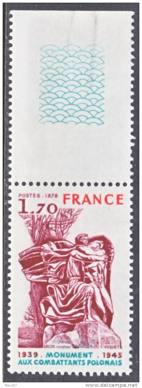 France 1620  **   POLISH WAR MEMOIRAL - Unused Stamps