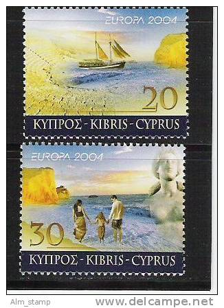 2004 Zypern   Mi. 1035-6 ** MNH Europa - 2004