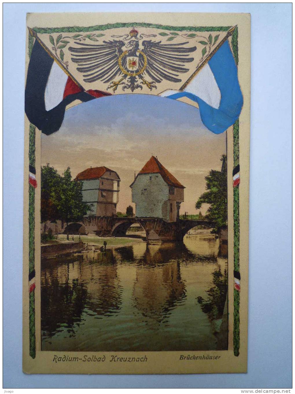 RADIUM-SOLBAD  KREUZNACH  :  Brückenhaüser  (Carte Couleur) - Bad Kreuznach