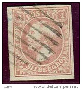 Luxembourg No 2 - Superbe, Quatres Grandes Marges, Obl 8 Barres, Luxe - 1852 Guglielmo III