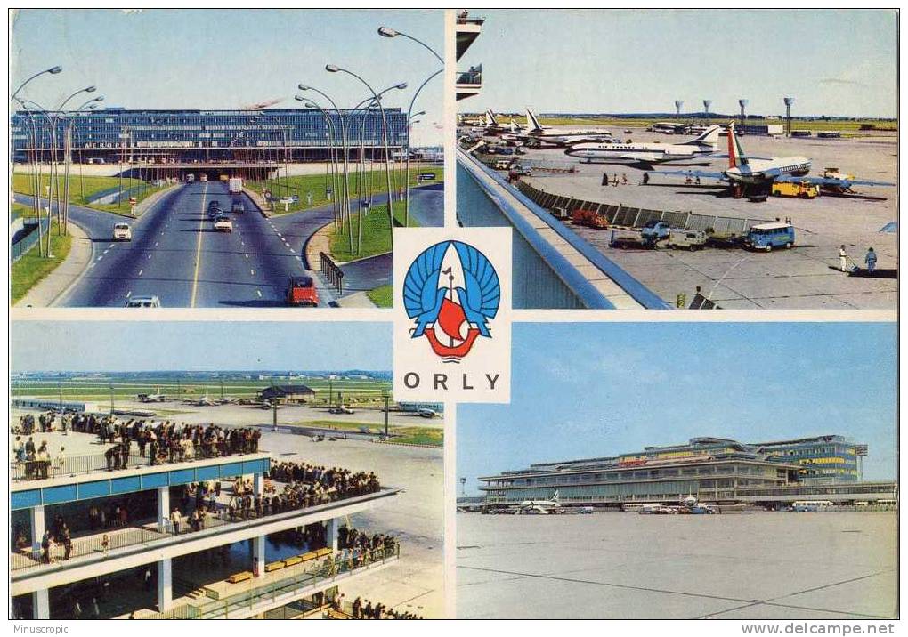 CPSM 94 - Orly - L'Aérogare - L'Aire De Stationnement - Les Terrasses - La Facade Sud - Orly