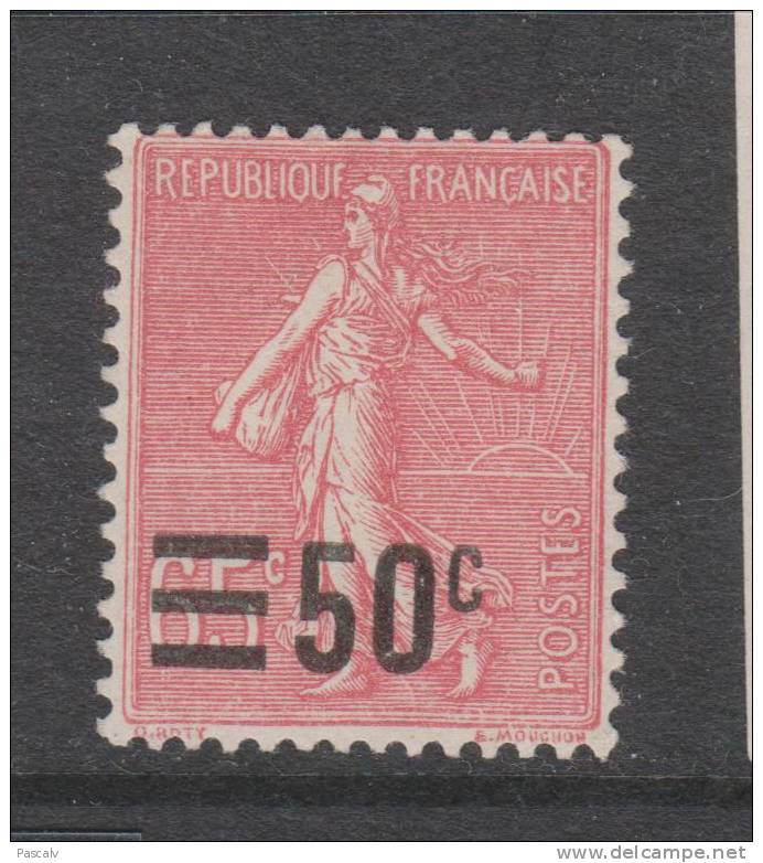 Yvert 224 * Neuf Charnière MH - 1903-60 Säerin, Untergrund Schraffiert