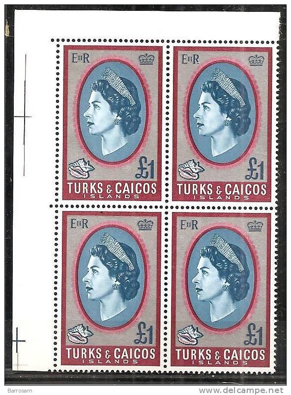 Turks&Caicos1967: #212 Mnh Block Of 4 - Turks & Caicos (I. Turques Et Caïques)