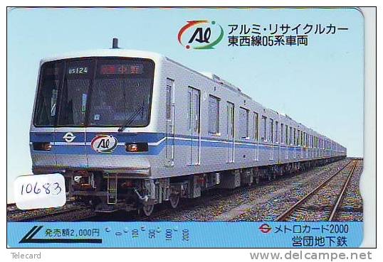 Carte Prépayée  Japon * TRAIN *  (10683)  Japan Prepaid Card * Eisenbahn ZUG * Karte * TREIN * - Treinen