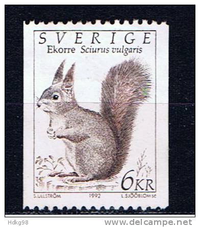 S Schweden 1992 Mi 1702 Mng Eichhörnchen - Unused Stamps