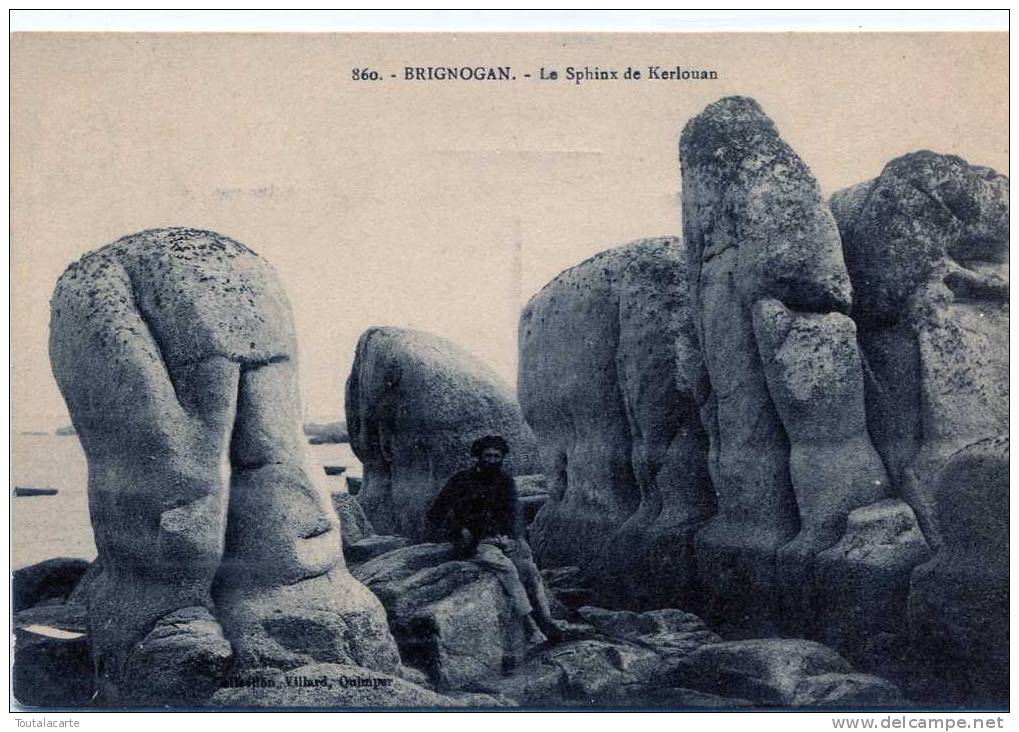 CPA 29 BRIGNOGAN LE SPHINX DE KERLOUAN - Brignogan-Plage