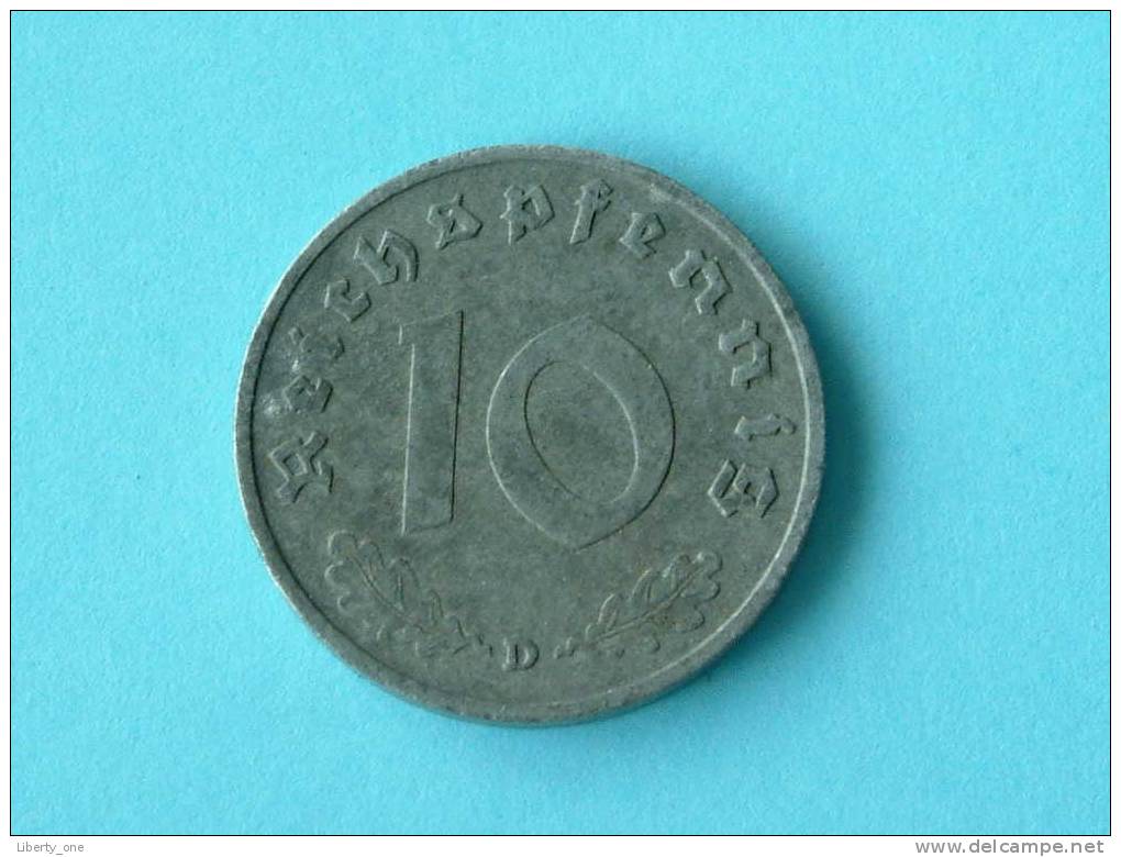 1941 D - 10 REICHSPFENNIG / KM 101 ( For Grade, Please See Photo ) ! - 10 Reichspfennig