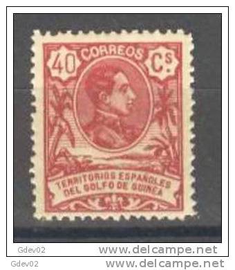 GUI67-L3206TAN.Guinee.GUNE A ESPAÑOLA.Alfonso Xlll .1909 (Ed 67**) Sin Charnela.MAGNIFICO - Unused Stamps