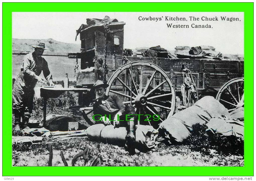 KELOWNA, BC - COWBOY´S KITCHEN, THE CHUCK WAGON WESTERN CANADA - PIONEER POSTCARDS No 252 - - Kelowna