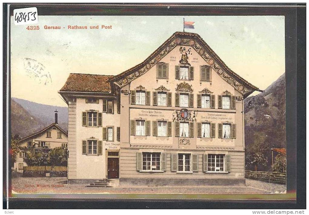 GERSAU - RATHAUS UND POST - TB - Gersau