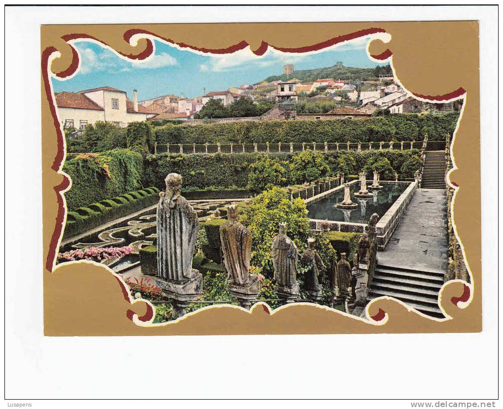 Portugal Cor 12527 – CASTELO BRANCO - LAGO DAS TRÊS COROAS E VISTA DO CASTELO - Castelo Branco