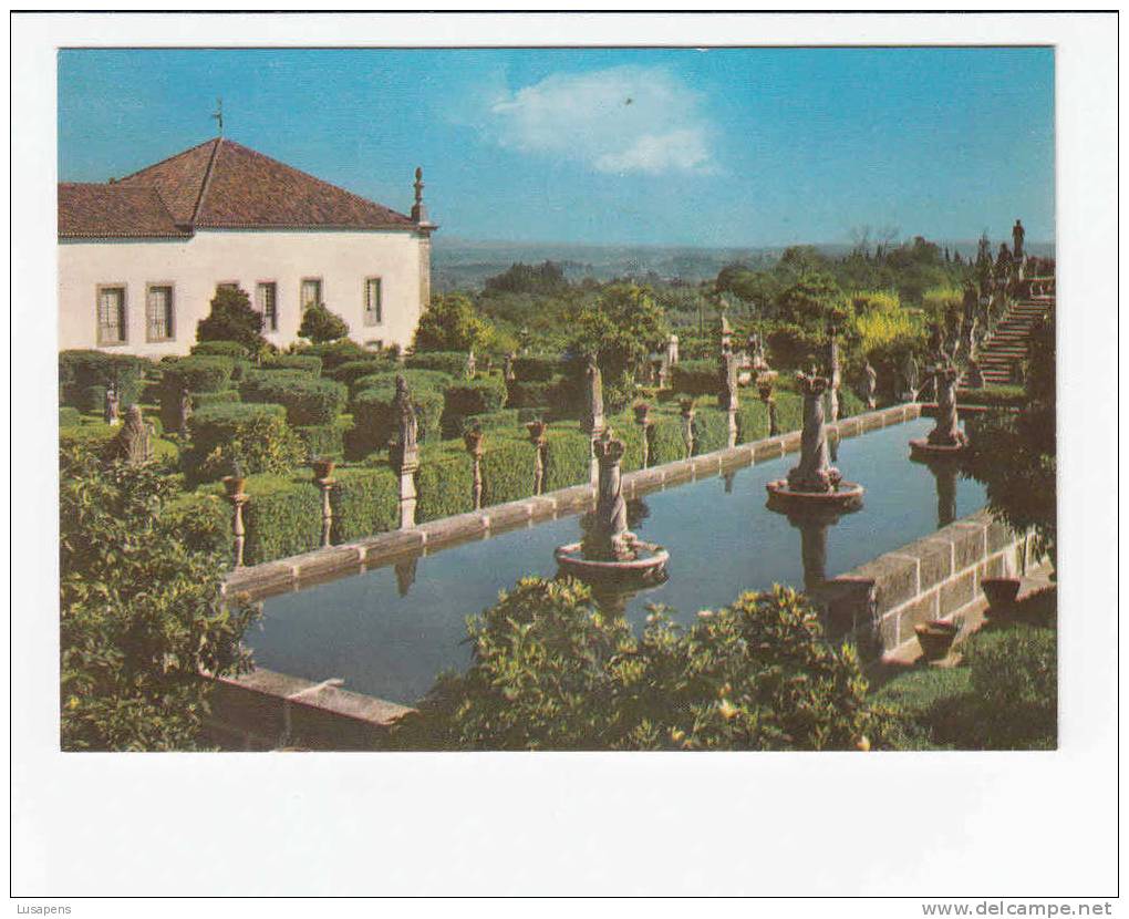 Portugal Cor 12530 – CASTELO BRANCO - JARDIM DO PAÇO . LAGO DAS COROAS E ESCADARIA DOS REIS - Castelo Branco