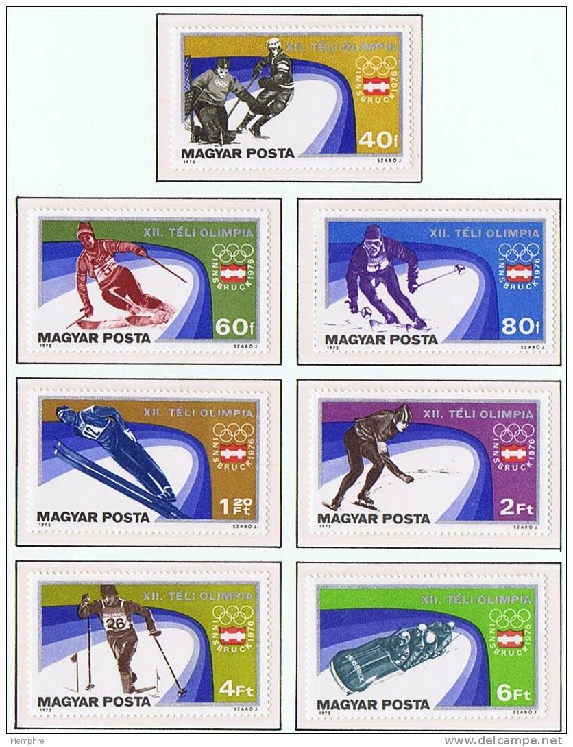 1975  Jeux Olympiques D'hiver  Hockey, Ski, Patinage, Bobsled   ** MNH - Ungebraucht