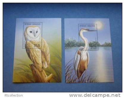 Madagasikara 1998 - 2 Mini Sheet Of Bird Nature Animal Owl Stamps MNH - Owls