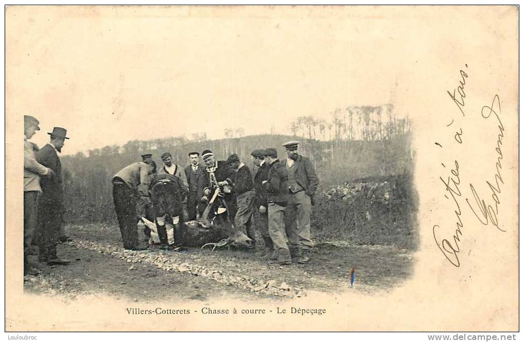 02 CHASSE A COURRE VILLERS COTTERETS LE DEPECAGE - Chasse