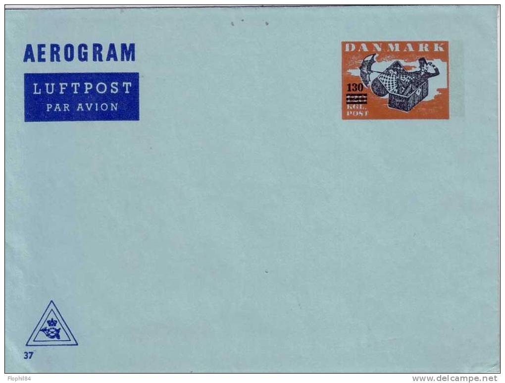 DANEMARK-AEROGRAMME 'ENTIER POSTAL) NEUF. - Postal Stationery