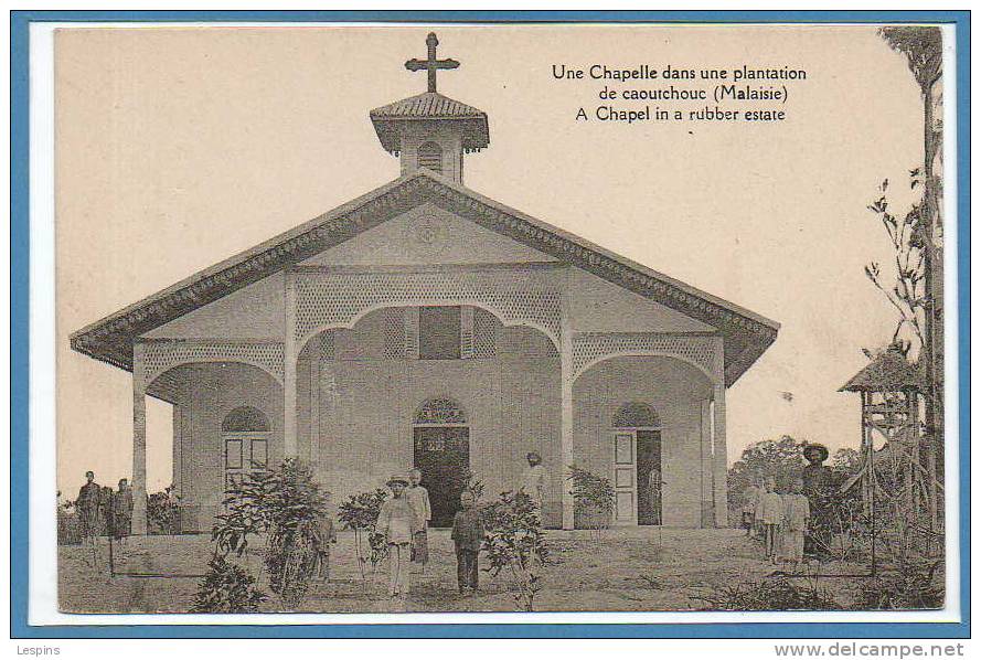 ASIE --  MALAISIE -- Une Chapelle Dans Une Plantation De Caoutchouc - Malaysia