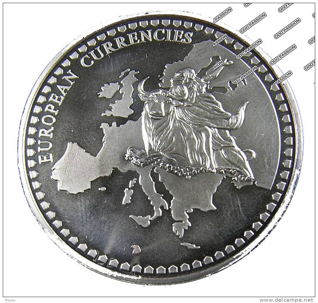 Allemagne - Médaille - 1 Mark - 1975 - 40mm - European Currencies - Argent 57gr. - Sup - Sammlungen