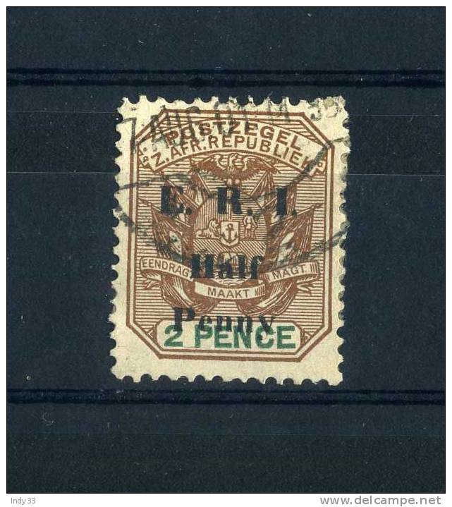 - TRANSVAAL 1901 . OBLITERE . TRES ABIME . RESTAURE - 1885-1895 Colonie Britannique