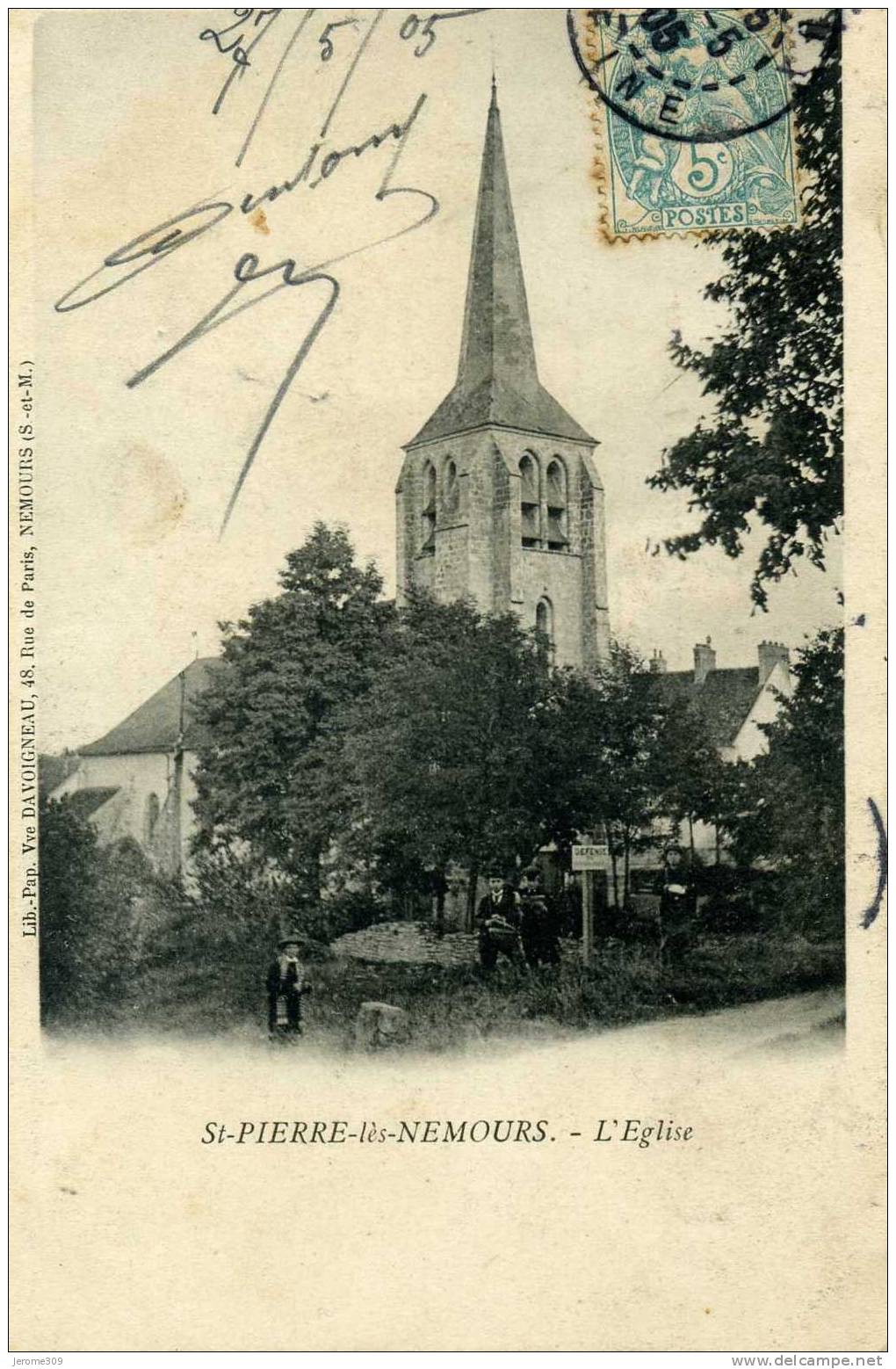 SAINT-PIERRE-LES-NEMOURS - (77140) - CPA - Saint-Pierre-lès-Nemours, L'Eglise - Saint Pierre Les Nemours