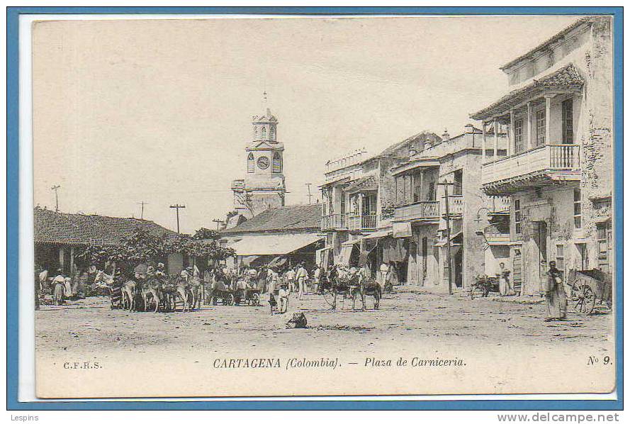AMERIQUE --  COLOMBIE --   Cartagena -- Plaza De Carniceria - Colombia