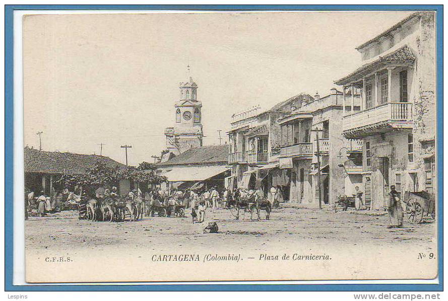 AMERIQUE --  COLOMBIE --   Cartagena -- Plaza De Carniceria - Colombie