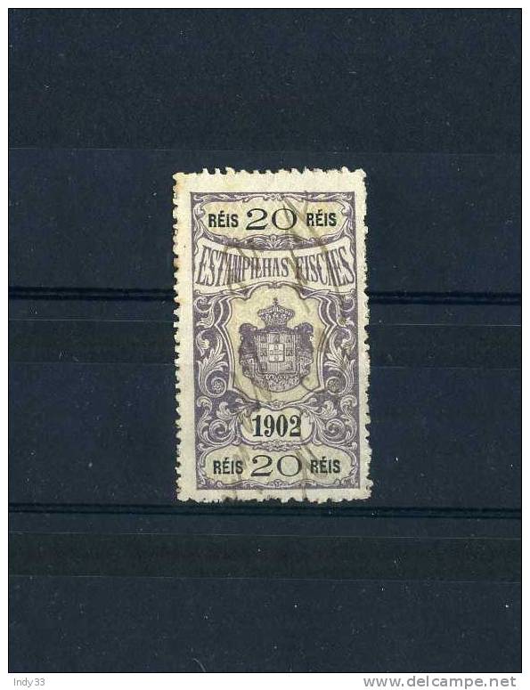 - PORTUGAL . FISCAL 1902 . OBLITERE - Used Stamps