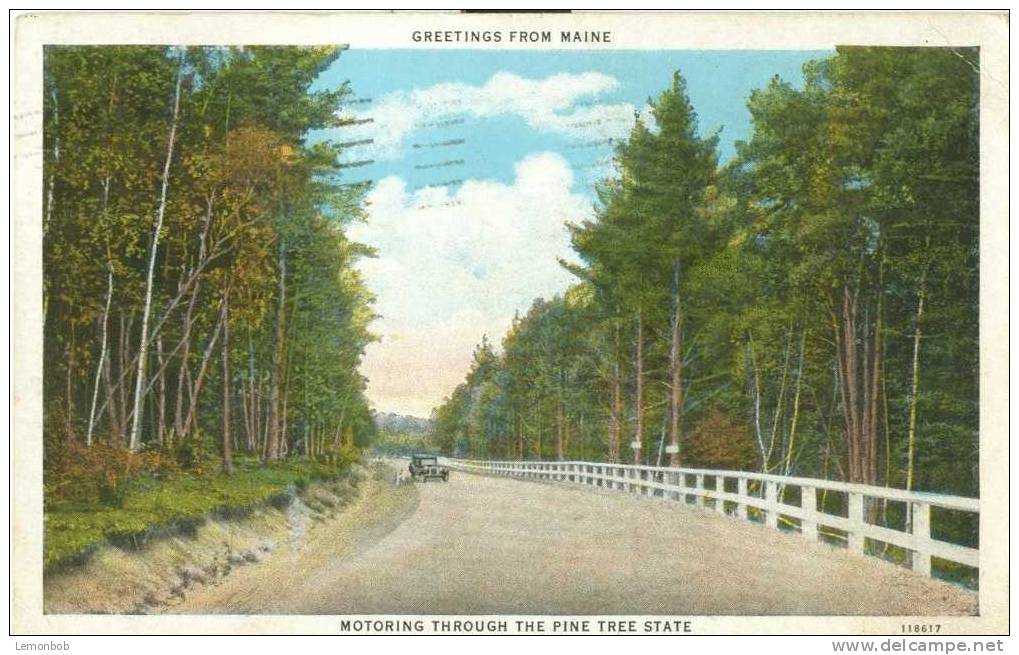 USA – United States – Greetings From Maine – 1938 Used Postcard [P3113] - Autres & Non Classés