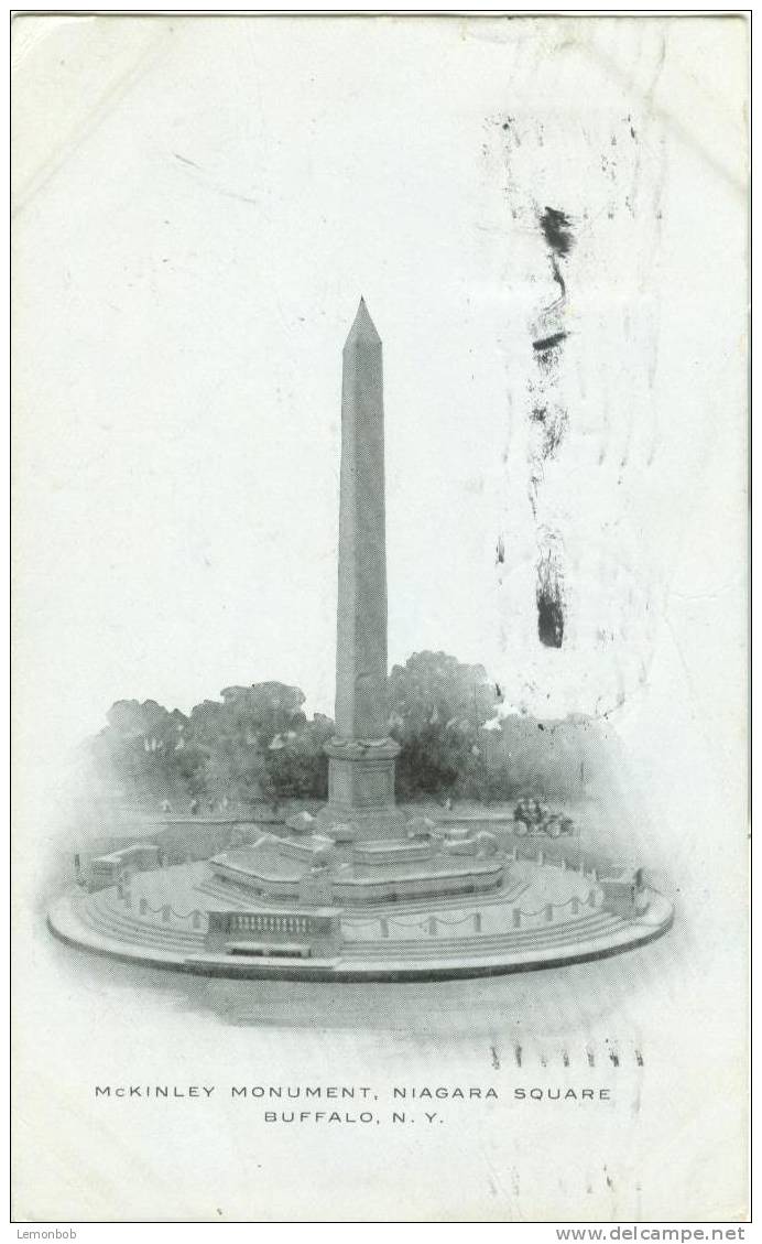 USA – United States – McKinley Monument, Niagara Square, Buffalo N.Y 1906 Used Postcard [P3118] - Buffalo