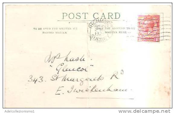 56053)cartolina Post Card Inglese Con Un Valore Da 1p + Annullo Del 2-7-1925 - Briefe U. Dokumente