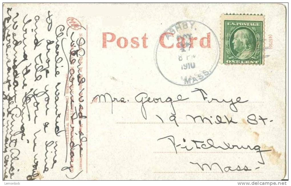 USA – United States – Home For Aged, Brattleboro, Vt 1910 Used Postcard [P3125] - Andere & Zonder Classificatie