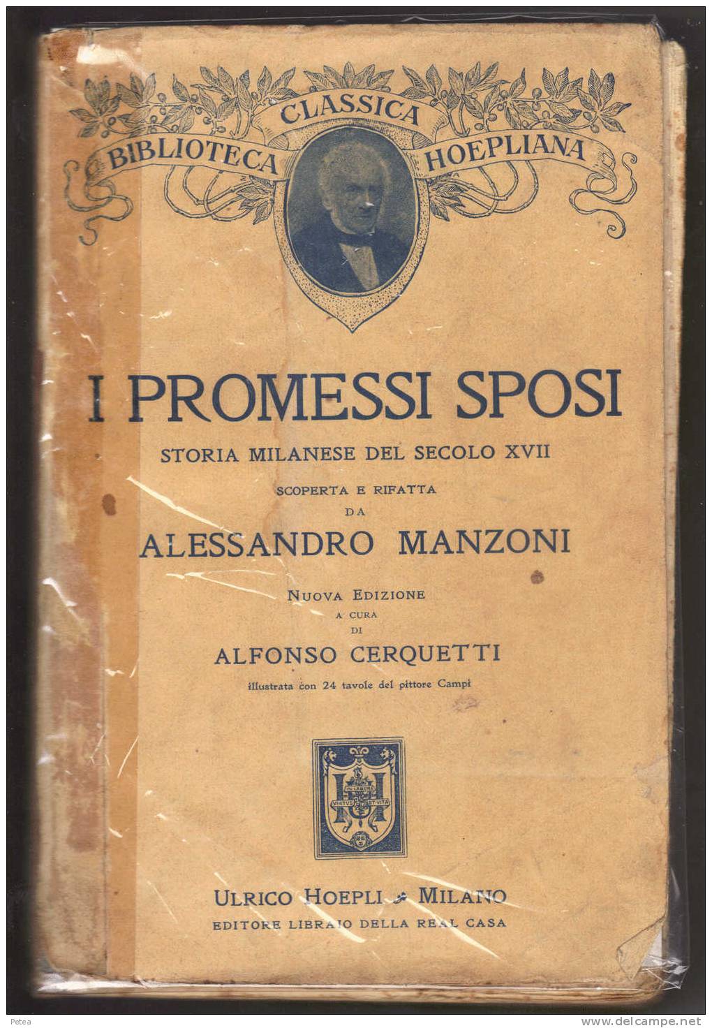 I PROMESSI SPOSI  De Alessandro MANZONI Avec 24 Illustrations - Livres Anciens