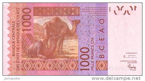 SENEGAL  1 000 Francs CFA Emission De 2003  Pick 715Ka  Signature 32    ***** BILLET  NEUF ***** - Sénégal