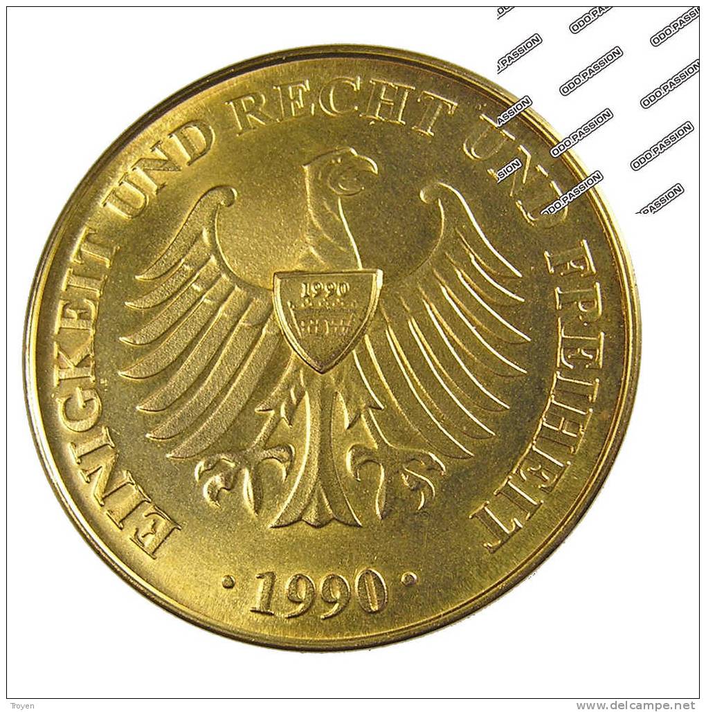 Allemagne - Medaille-Jeton - 1990 - Einigkeit Und Recht Und Wiedervereinict  Freiheit -  TTB - - Collections