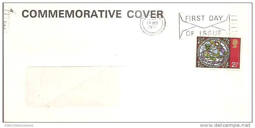 56770)lettera F.d.c. Inglese Con Un Valore + Annullo - 1952-1971 Em. Prédécimales