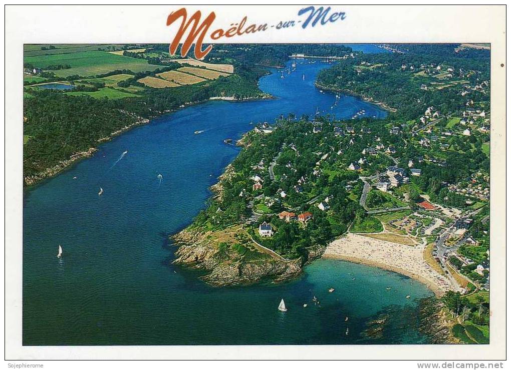 Moëlan-sur-Mer Le Bélon Et Kerfany-les-Pins Très Belle Carte - Moëlan-sur-Mer