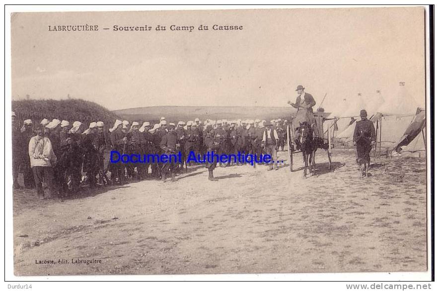 LABRUGUIERE  ( Tarn )  Souvenir Du Camp Du Causse (pm Attelage...) - Labruguière