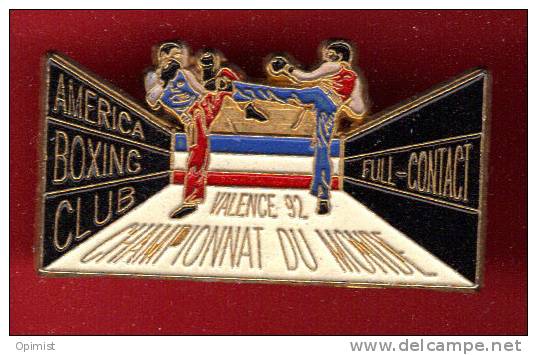 12312-boxe Full Contact.valence 92.signé Alpha Drome Gravure - Boxing