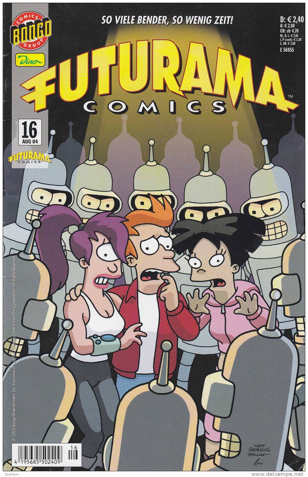 Bart Simpsons N° 16 - 08/2004 - Futuram Comics - So Viele Bender, So Wenig Zeit ! - - Simpsons