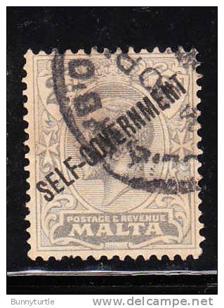 Malta 1922 King George V Overprinted Self Government 2p Used - Malte (...-1964)