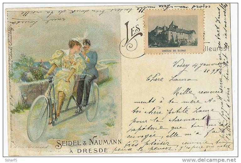 Publicité Seidel & Naumann Dresden Bicyclette 1899 (Vevey) Bicycle Fahrrad Anze Eckenfehler Unter Rechts, Kaum Sichtbar - Sonstige & Ohne Zuordnung