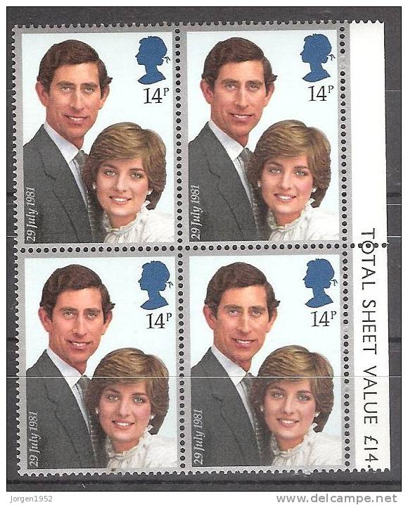 GREAT BRITAIN FROM YEAR 1981** - Unused Stamps