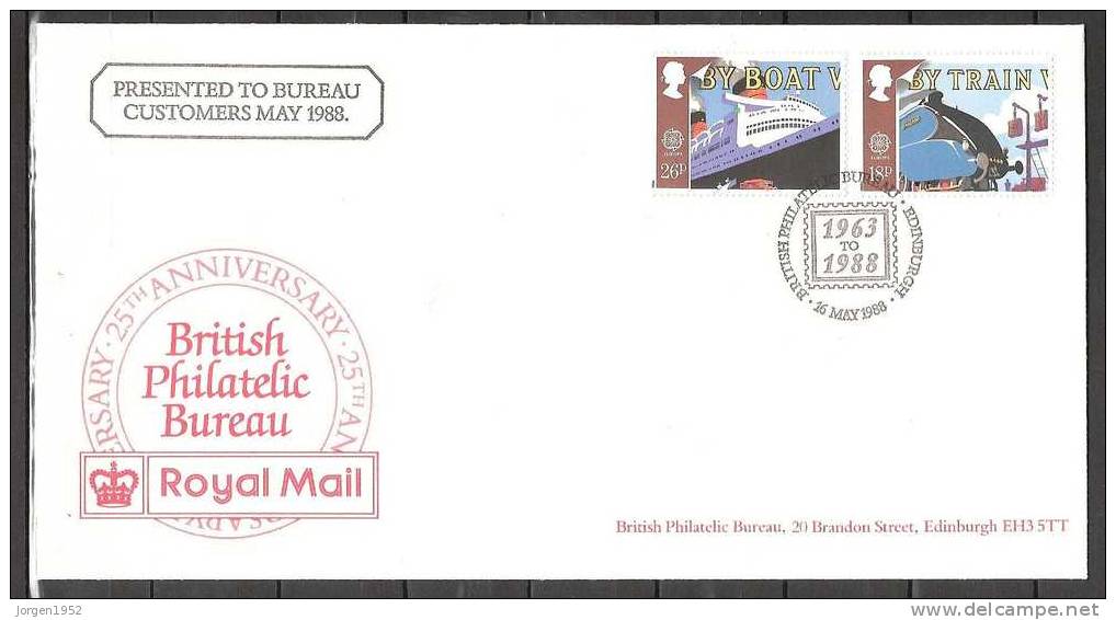 GREAT BRITAIN FDC FROM YEAR 1988** - 1981-1990 Decimal Issues