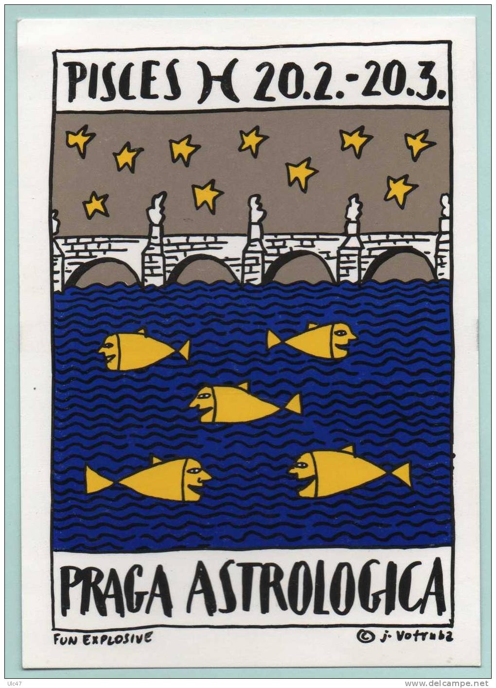 - PISCES H 20.2.-20.3. - PRAGA ASTROLOGICA -  -  Très Bon état - Scan Verso - - Radio