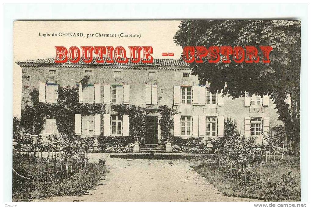 16 - LOGIS De CHENARD Par Charmant - Visuel Rare & Unique Sur D* - Villa Ou Maison Bourgeoise - Dos Scané - Autres & Non Classés