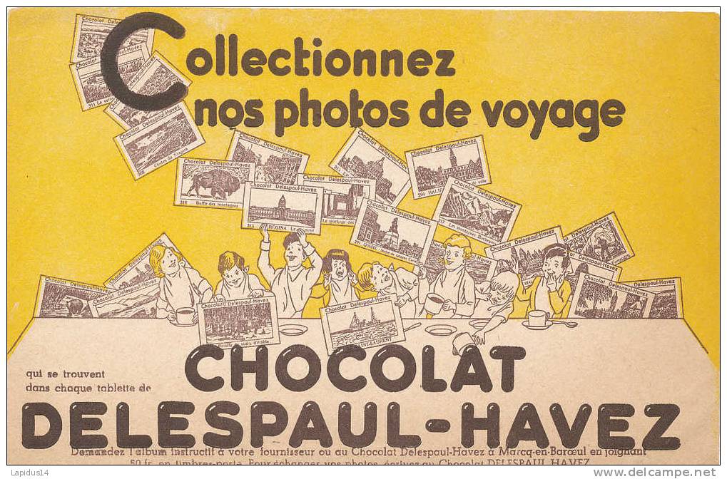 BU 568 /BUVARD CHOCOLAT  DELESPAUL - HAVEZ - Kakao & Schokolade